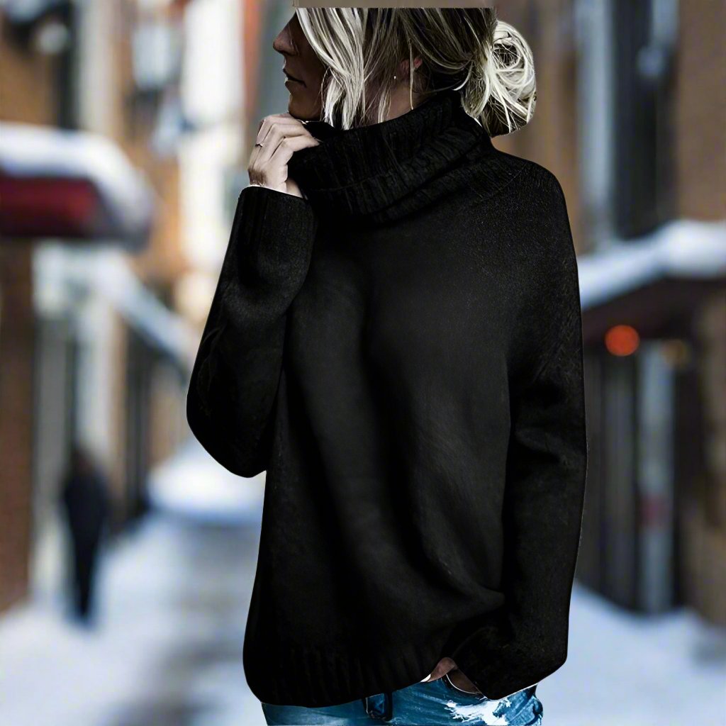 Pull à col roulé élégant, confortable et intemporel pour femmes