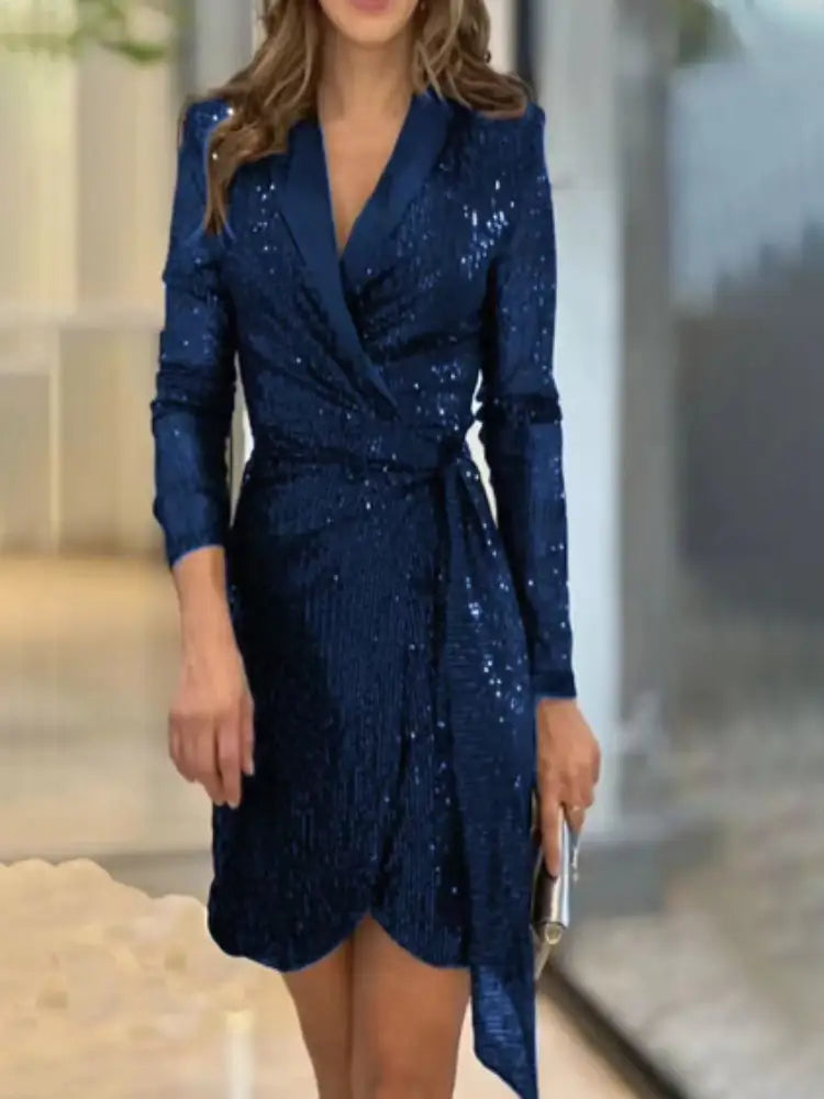 Calista - Robe courte élégante avec paillettes