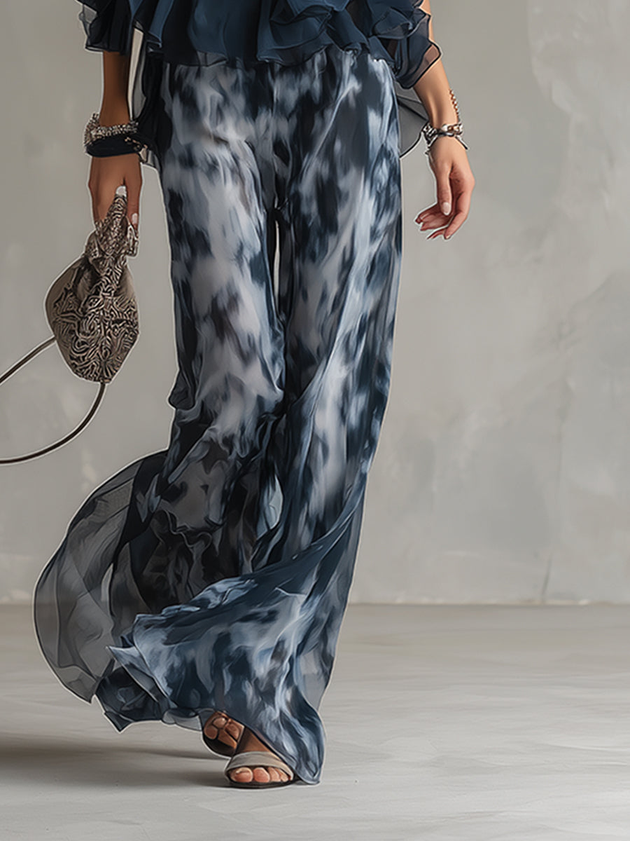 Viviana | Top à Encolure Dégagée pour Femmes avec Pantalon Ample