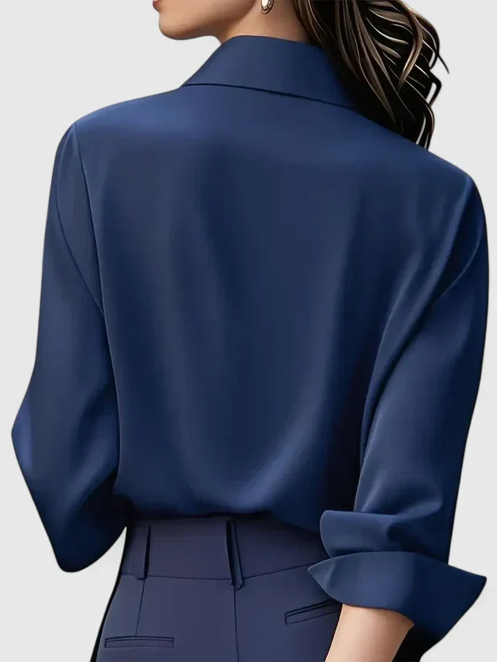 Vivienne | Blouse à manches longues pour femmes avec col