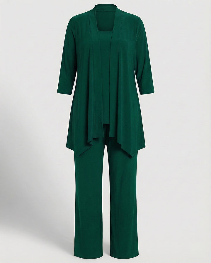 Wanda | Ensemble de costume trois pièces pour femmes avec pantalon large