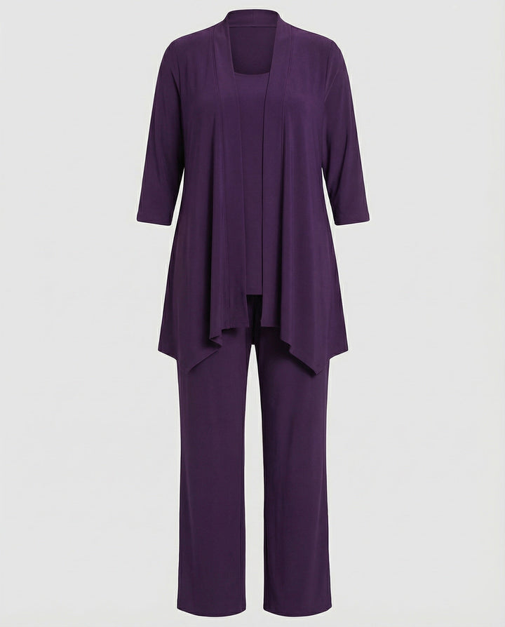 Wanda | Ensemble de costume trois pièces pour femmes avec pantalon large