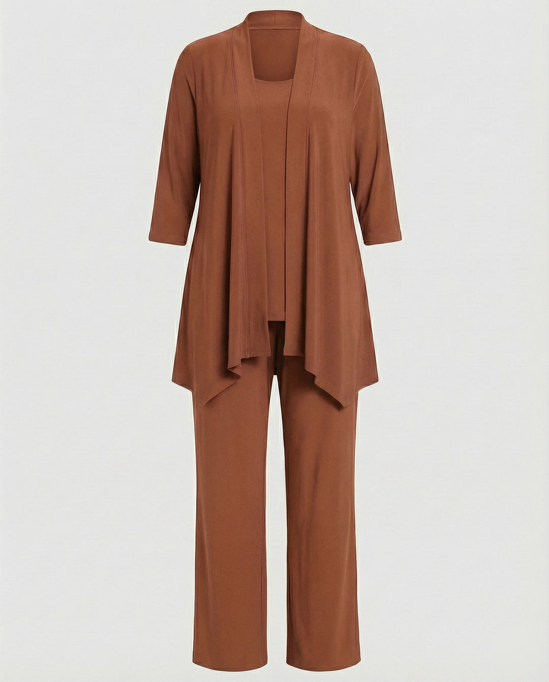 Wanda | Ensemble de costume pantalon trois pièces pour femmes à jambes larges