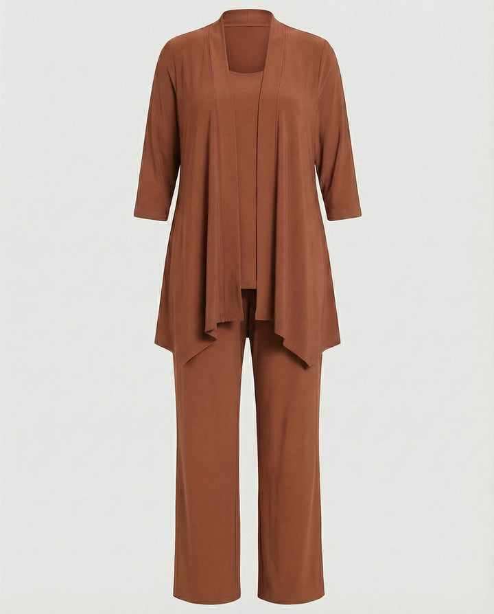 Wanda | Ensemble de costume trois pièces pour femmes avec pantalon large