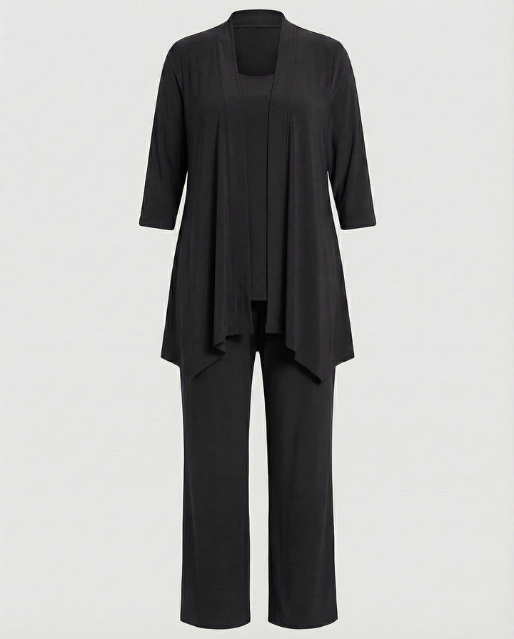 Wanda | Ensemble de costume trois pièces pour femmes avec pantalon large