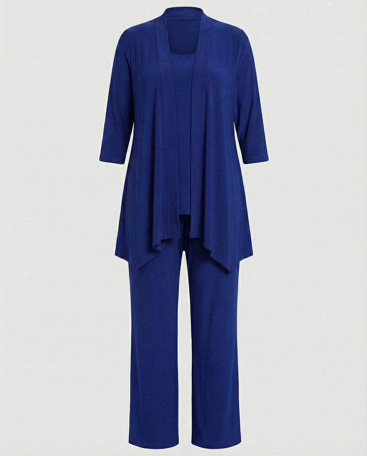 Wanda | Ensemble de costume trois pièces pour femmes avec pantalon large