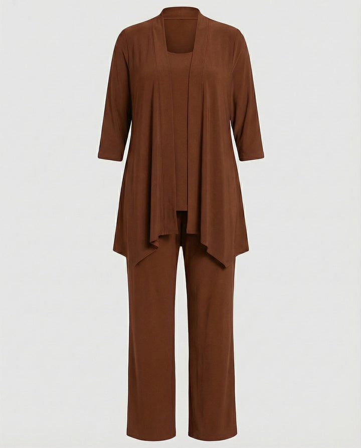 Wanda | Ensemble de costume trois pièces pour femmes avec pantalon large