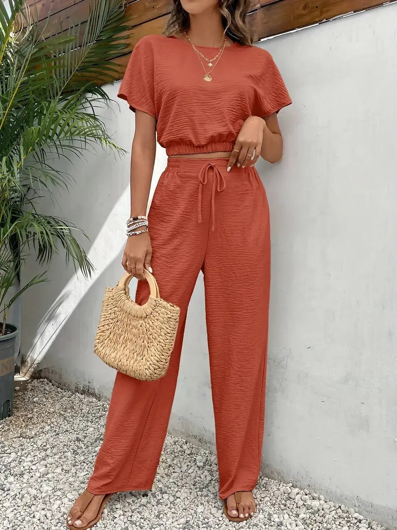 Ensemble d'été à la mode pour femmes | Pantalon et haut
