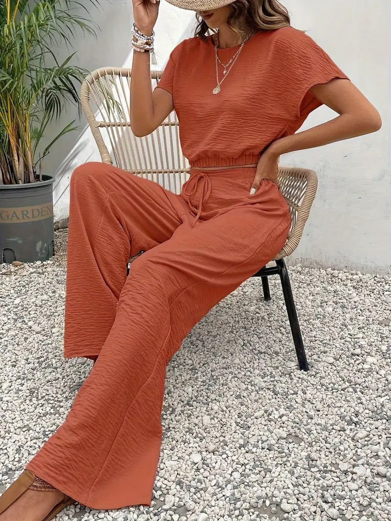 Ensemble d'été à la mode pour femmes | Pantalon et haut