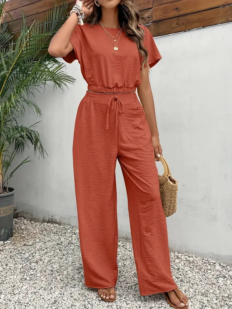 Ensemble d'été à la mode pour femmes | Pantalon et haut