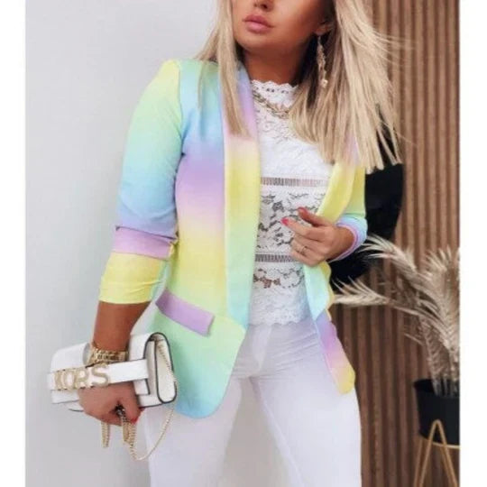 Thanea | blazer à manches longues tie-dye pour femmes