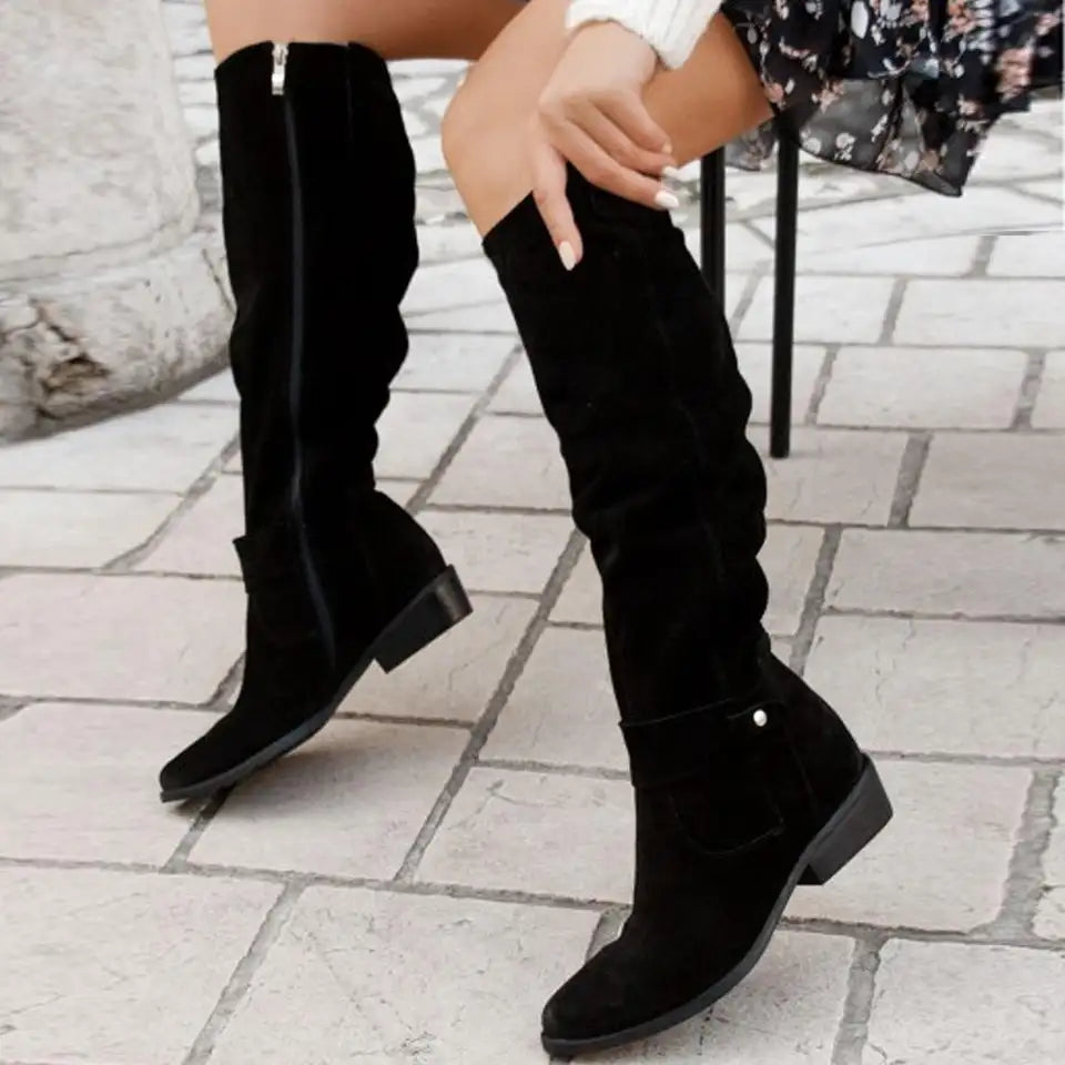 Bottes élégantes montantes pour femmes