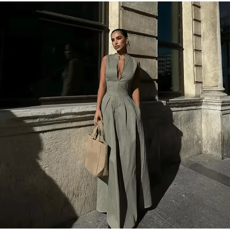 Zaira | Robe Maxi Femme A-Ligne Élégante Légère Été