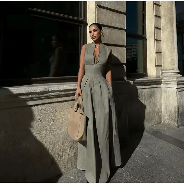 Zaira | Robe Maxi Femme A-Ligne Élégante Légère Été