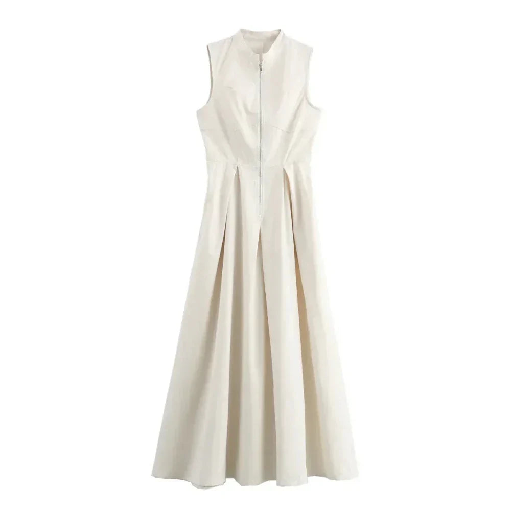 Zaira | Robe Maxi Femme A-Ligne Élégante Légère Été