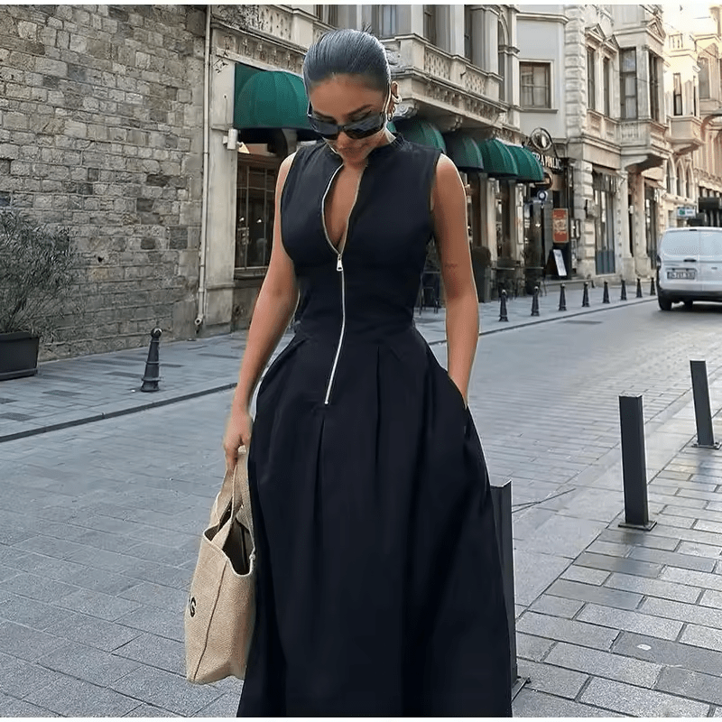 Zaira | Robe Maxi Femme A-Ligne Élégante Légère Été