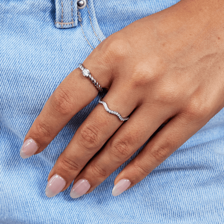 Bague Zenya en cristal et en argent